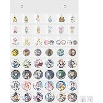 Amazon.co.jp: さえだ 缶バッジ収納ファイル 壁掛け ウォールポケット